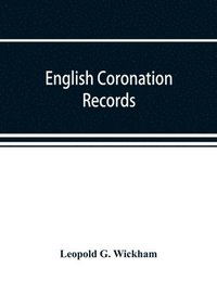 bokomslag English coronation records