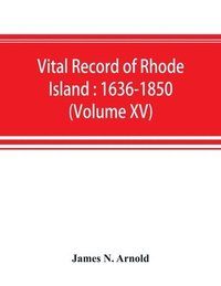 bokomslag Vital record of Rhode Island