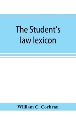 bokomslag student's law lexicon
