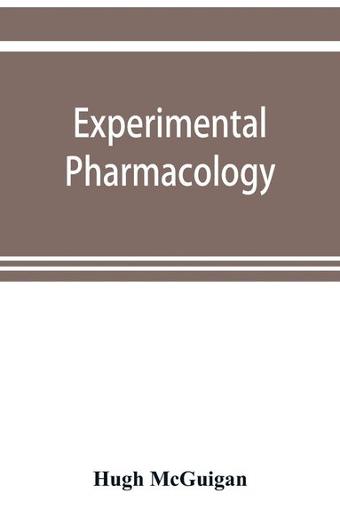 bokomslag Experimental pharmacology