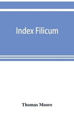 bokomslag Index filicum
