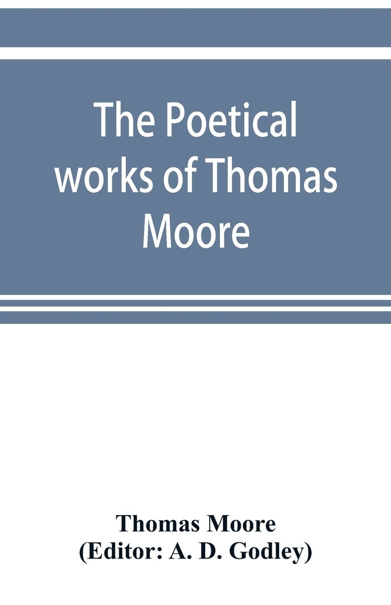 The poetical works of Thomas Moore 1