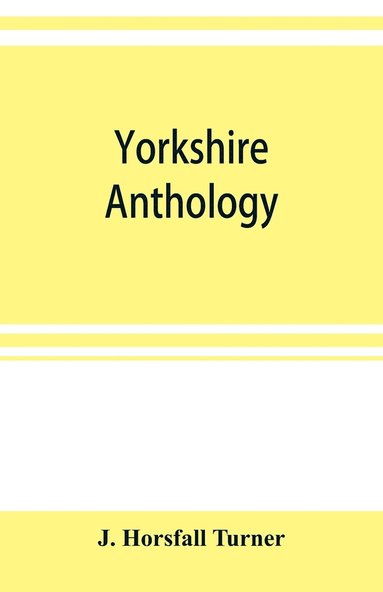 bokomslag Yorkshire anthology