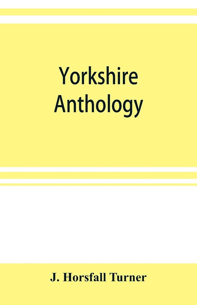 Yorkshire anthology 1