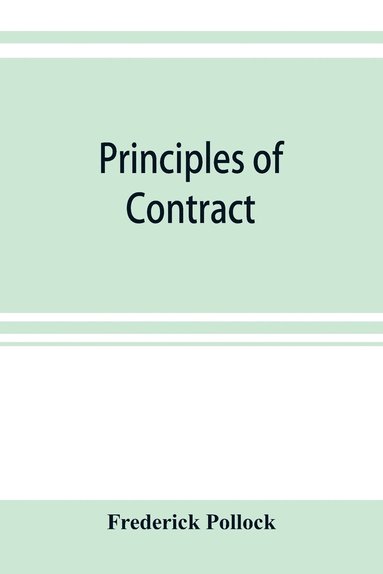 bokomslag Principles of contract