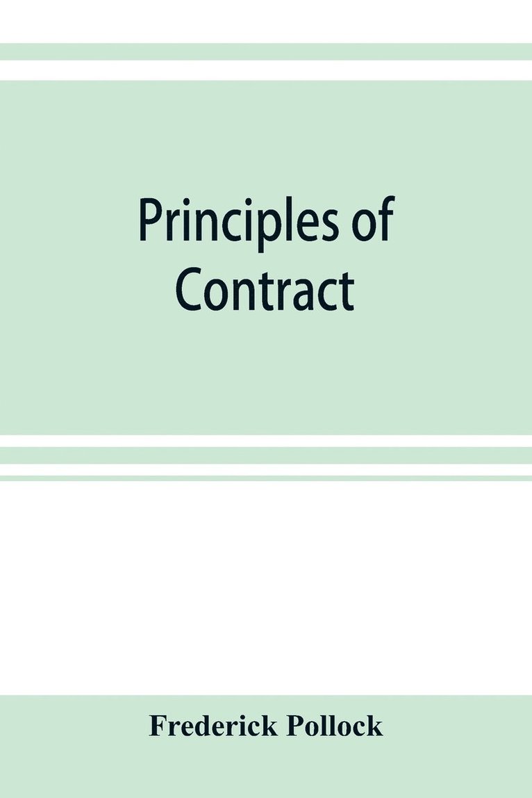 Principles of contract