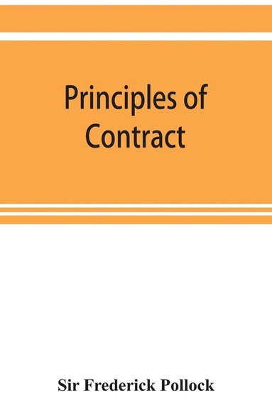 bokomslag Principles of contract