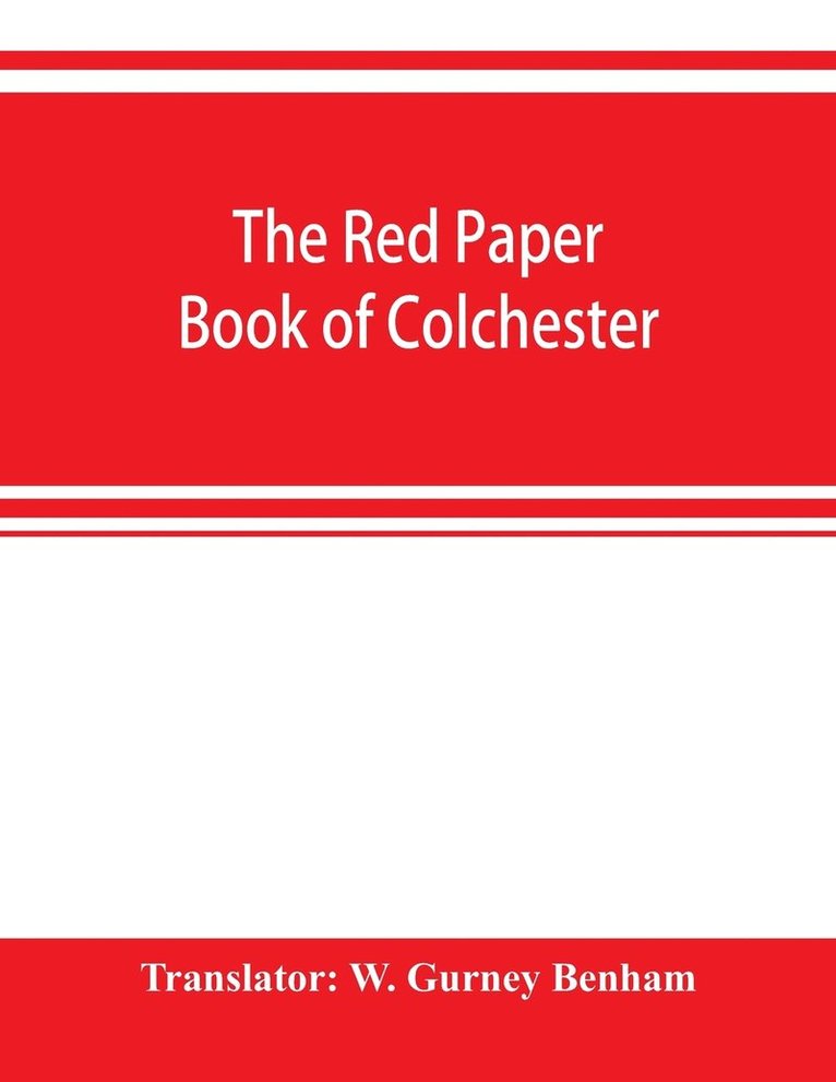 The red paper book of Colchester 1
