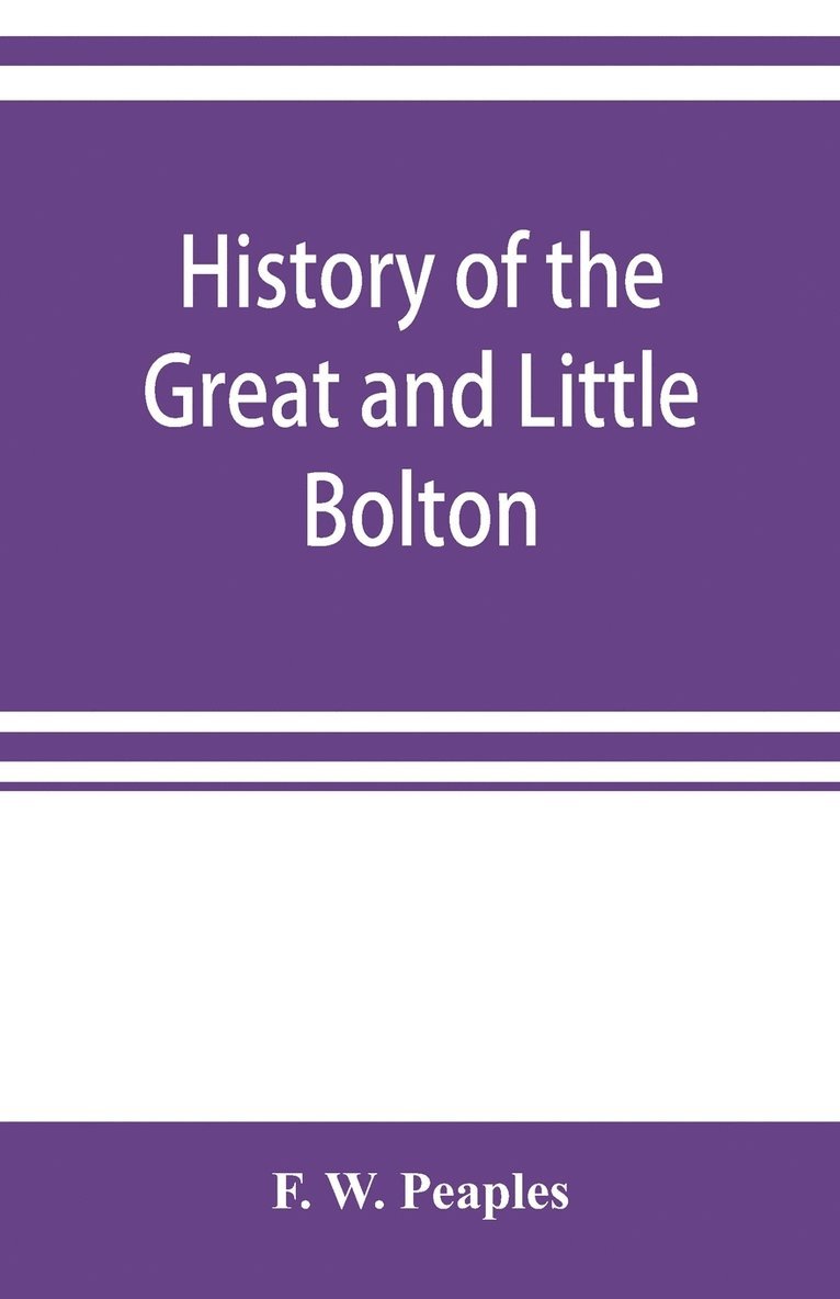 History of the Great and Little Bolton Co-operative Society Limited 1