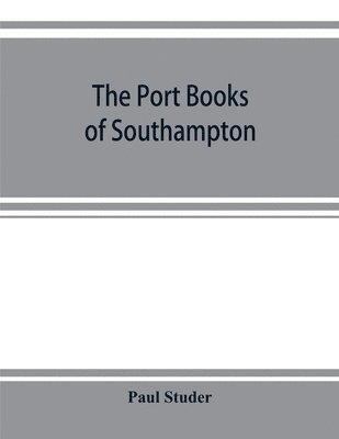 bokomslag port books of Southampton