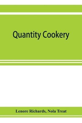 bokomslag Quantity cookery