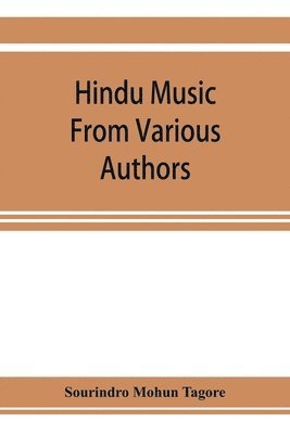 bokomslag Hindu music from various authors