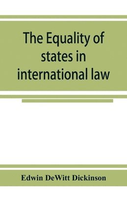 The equality of states in international law 1