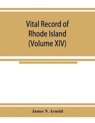 Vital record of Rhode Island 1