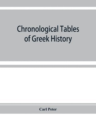bokomslag Chronological tables of Greek history