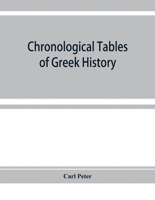 Chronological tables of Greek history 1