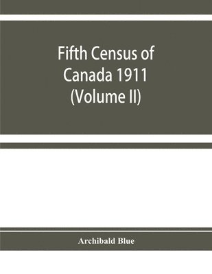 Fifth census of Canada 1911 1