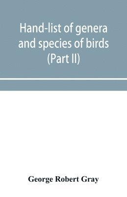 bokomslag Hand-list of genera and species of birds