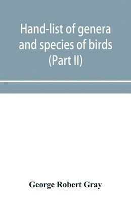 Hand-list of genera and species of birds 1