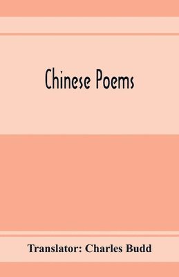 bokomslag Chinese poems