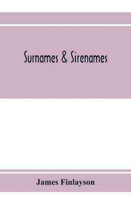 bokomslag Surnames & sirenames
