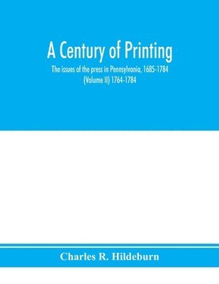 bokomslag A century of printing