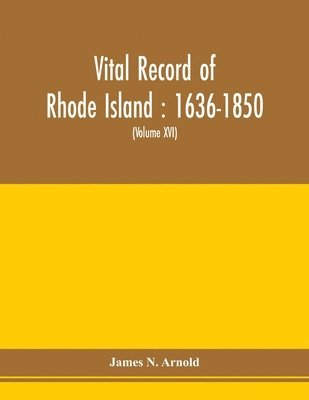 bokomslag Vital record of Rhode Island