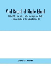bokomslag Vital Record Of Rhode Island