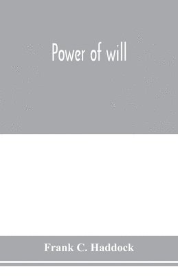 bokomslag Power of will
