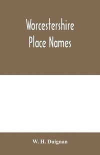 bokomslag Worcestershire place names
