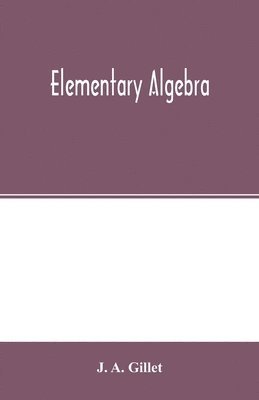 Elementary algebra 1