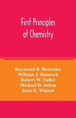 First principles of chemistry 1