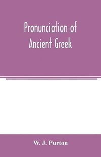 bokomslag Pronunciation of ancient Greek