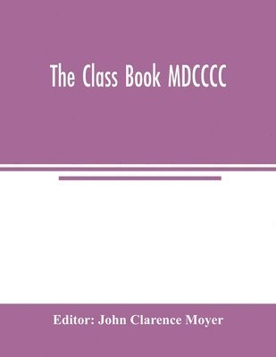 bokomslag class book MDCCCC