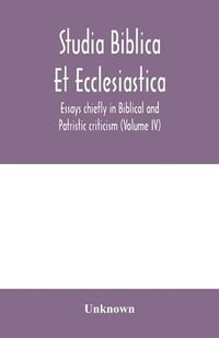 bokomslag Studia Biblica Et Ecclesiastica
