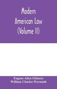 bokomslag Modern American law