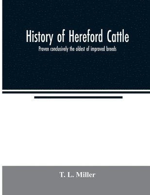 bokomslag History of Hereford cattle