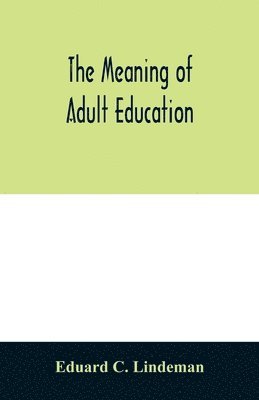 bokomslag meaning of adult education