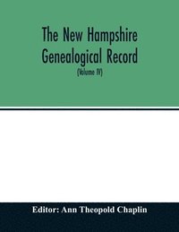 bokomslag New Hampshire genealogical record