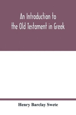 bokomslag introduction to the Old Testament in Greek