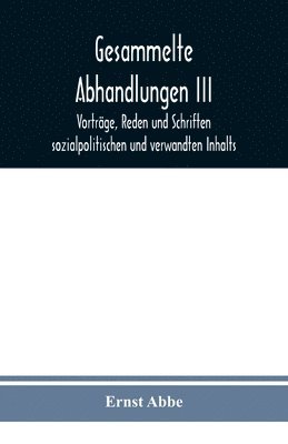 Gesammelte Abhandlungen III 1