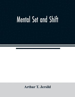 bokomslag Mental set and shift