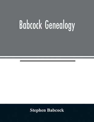 Babcock genealogy 1