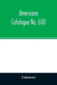 bokomslag Americana Catalogue No. 600