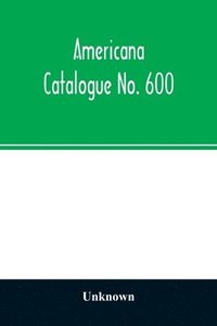 bokomslag Americana Catalogue No. 600