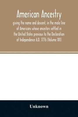 bokomslag American ancestry