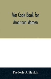 bokomslag War cook book for American women
