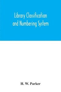 bokomslag Library classification and numbering system