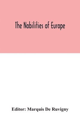 bokomslag nobilities of Europe