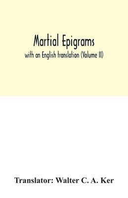 bokomslag Martial Epigrams